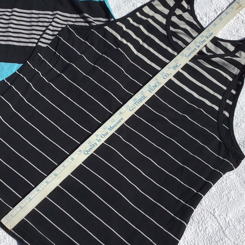 Zumiez Striped Men’s Tank Tops - Blue and Black 2 Pieces Bundle - Picture 6 of 8